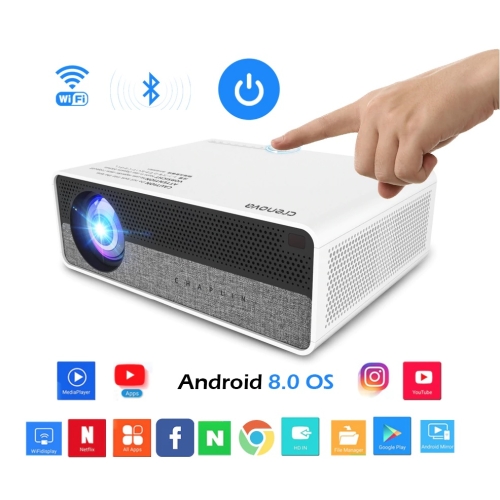 PROJECTEUR LED FHD 4K CRENOVO WIFI ANDROID 8.0